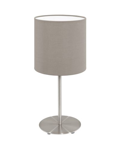 Eglo Pasteri Bordlampe 27cm - Taupe Eglo Pasteri Bordlampe 27cm - Taupe