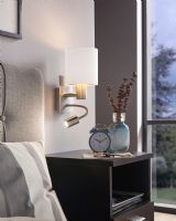 Eglo Pasteri Væg 2L - Hvid/Kobber Eglo Pasteri Væg 2L - Hvid/Kobber